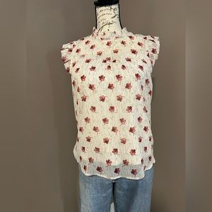 Monteau Los Angeles Floral Top, size S